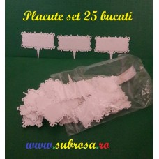 PLACUTE PLASTIC ETICHETARE SET 25 BUCATI
